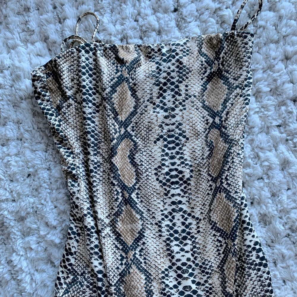 Snakeskin Windsor bodysuit
